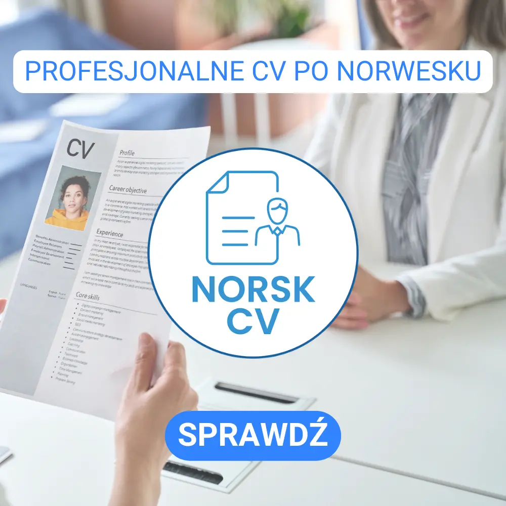 Norsk CV profesjonalne CV po norwesku